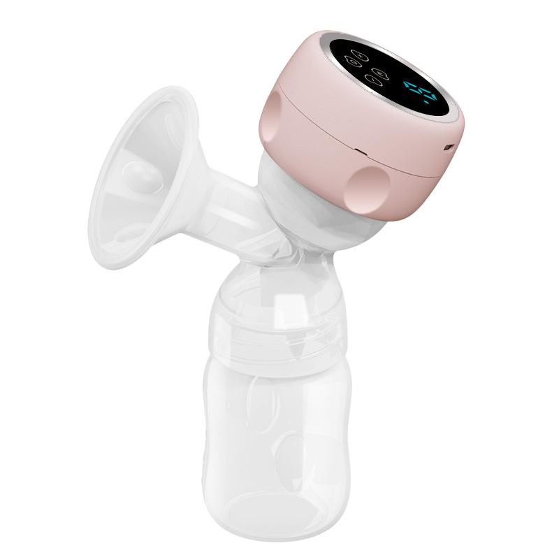 

Электрический молокоотсос Портативный молокоотсос, Бесшумный комфорт, Сборник для извлечения грудного молока, Без BPA розовый