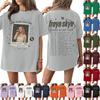 Women's Round Neck Printed Short-sleeved T-shirt Top