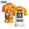 2026 Summer One Piece Luffy Retro Cosplay T-shirt Men's Oversized 3D