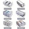  "Transparent Mesh Drawer Organizer for Clothes & Jeans"