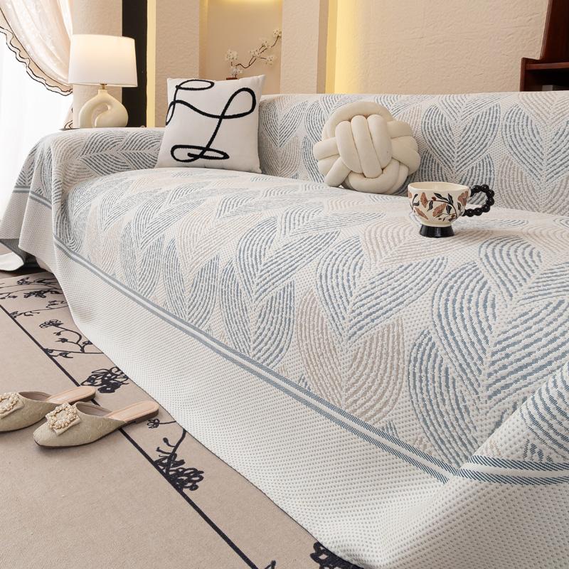 Ice Silk Sofa Throw Blanket Summer Cool Feeling Sofa Towel Simple Anti-slip Camping Picnic Large Blanket Bed Sheet Shawl Decor