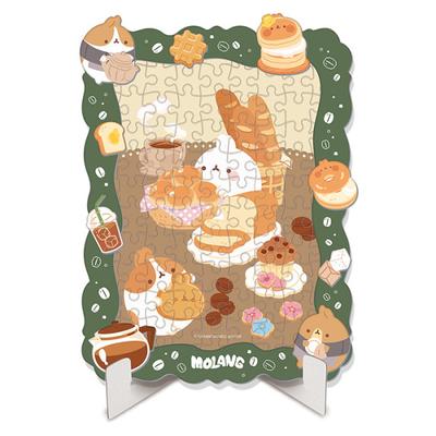 Puzzle décoratif Molang Cafe Deco, personnage, 108 pièces, puzzle coréen populaire