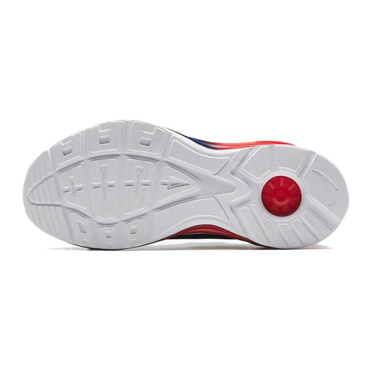 Anta Kids Comfortable Shock Absorbing Durable Low Top Running Shoes Kids sneaker Black Blue 312335560-3