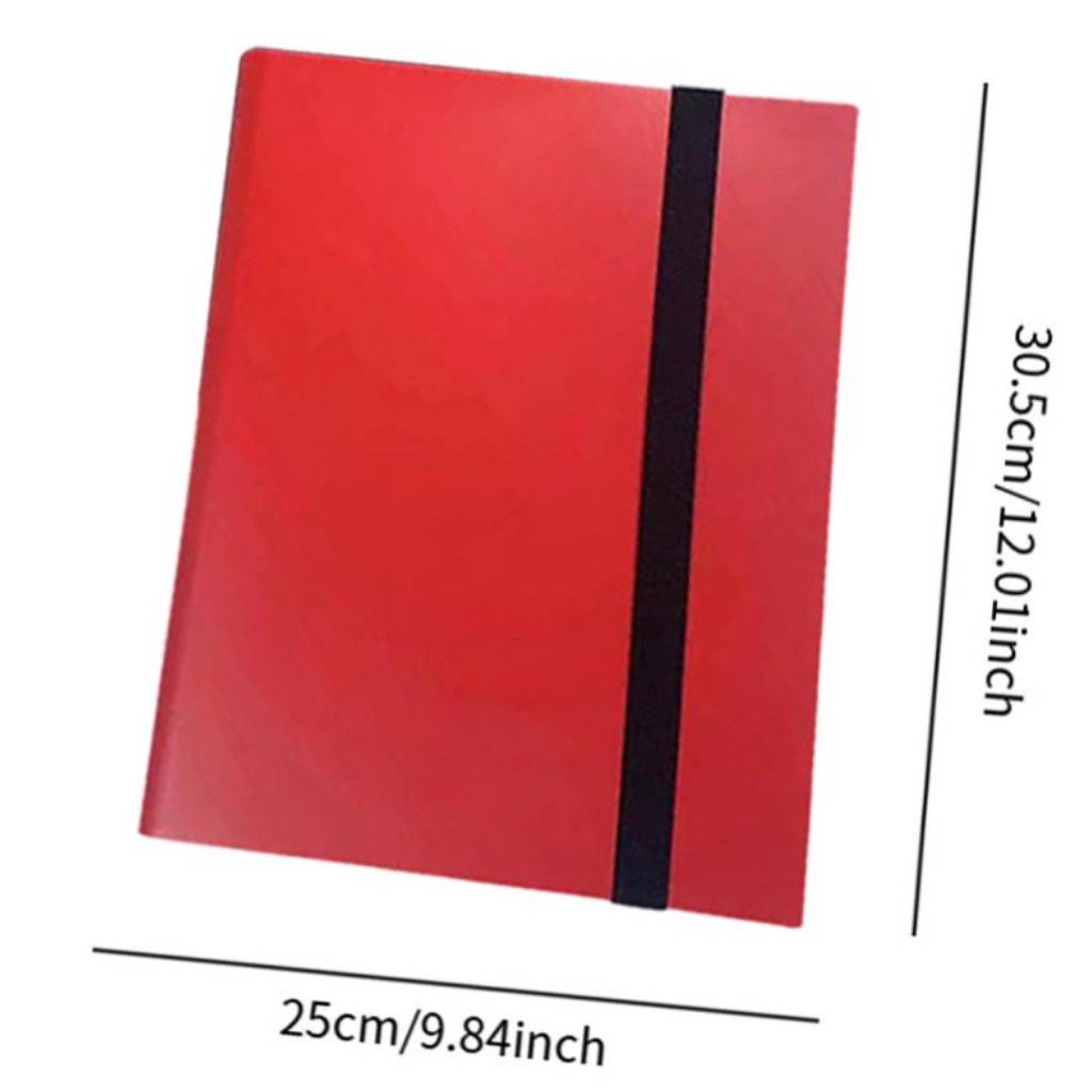 4 Pockets Trading Card Carrying Binder Card Collection Binder for Sports Cards Card Books Card Storage Case