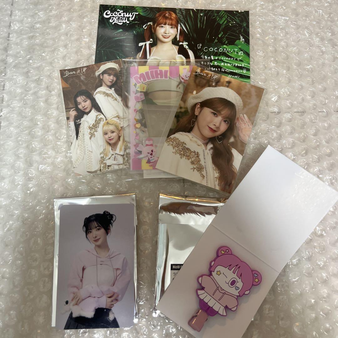 

[USED] NiziU Pop-Up Hair Clip Bonus Trading Card Miihi