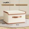 Oxford Cloth Large Flip-Top Storage Box with Lid for Clothes and Household Organizing