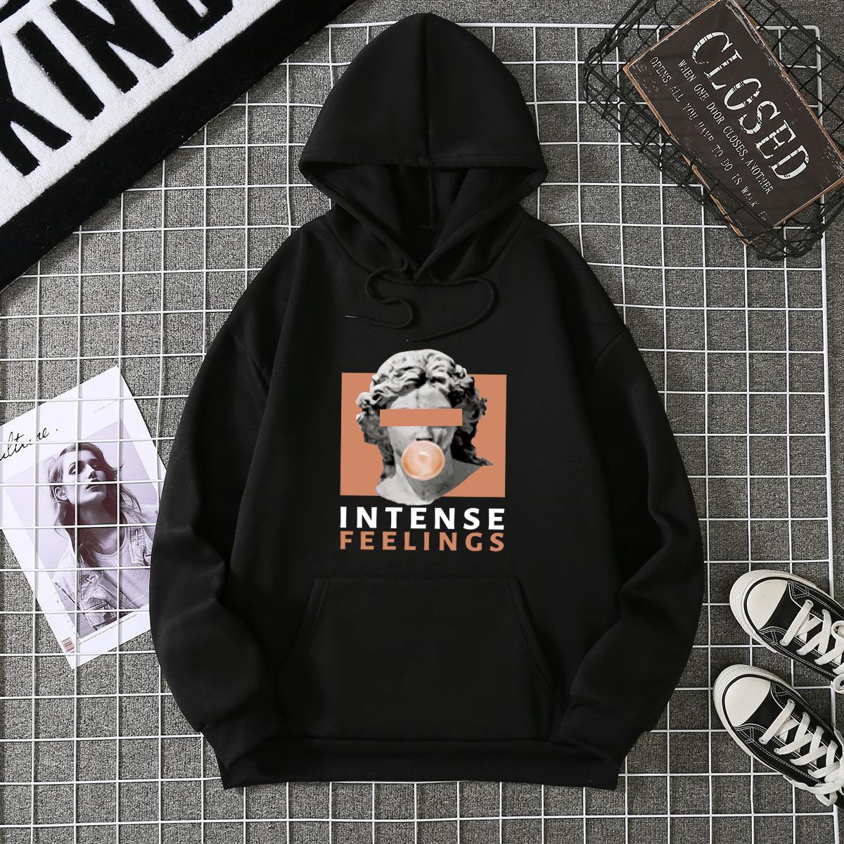 

Autumn and winter sweater women s 2025 new hooded casual jacket women ins large size hoodie S чёрный