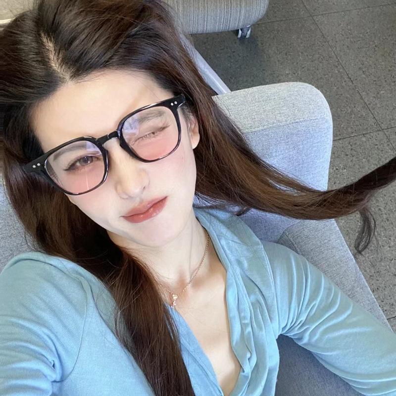 JYL TS Square Glasses Women Blue Light Blocking INS Gradient Plain Frame 2319 A-5052 кедра грудь