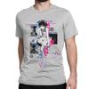 Men Women T-Shirts Glitchart Serial Experiments Lain Crazy Pure Cotton Tees Anime Lwakura Sci Fi Manga Clothing 4XL 5XL 6XL