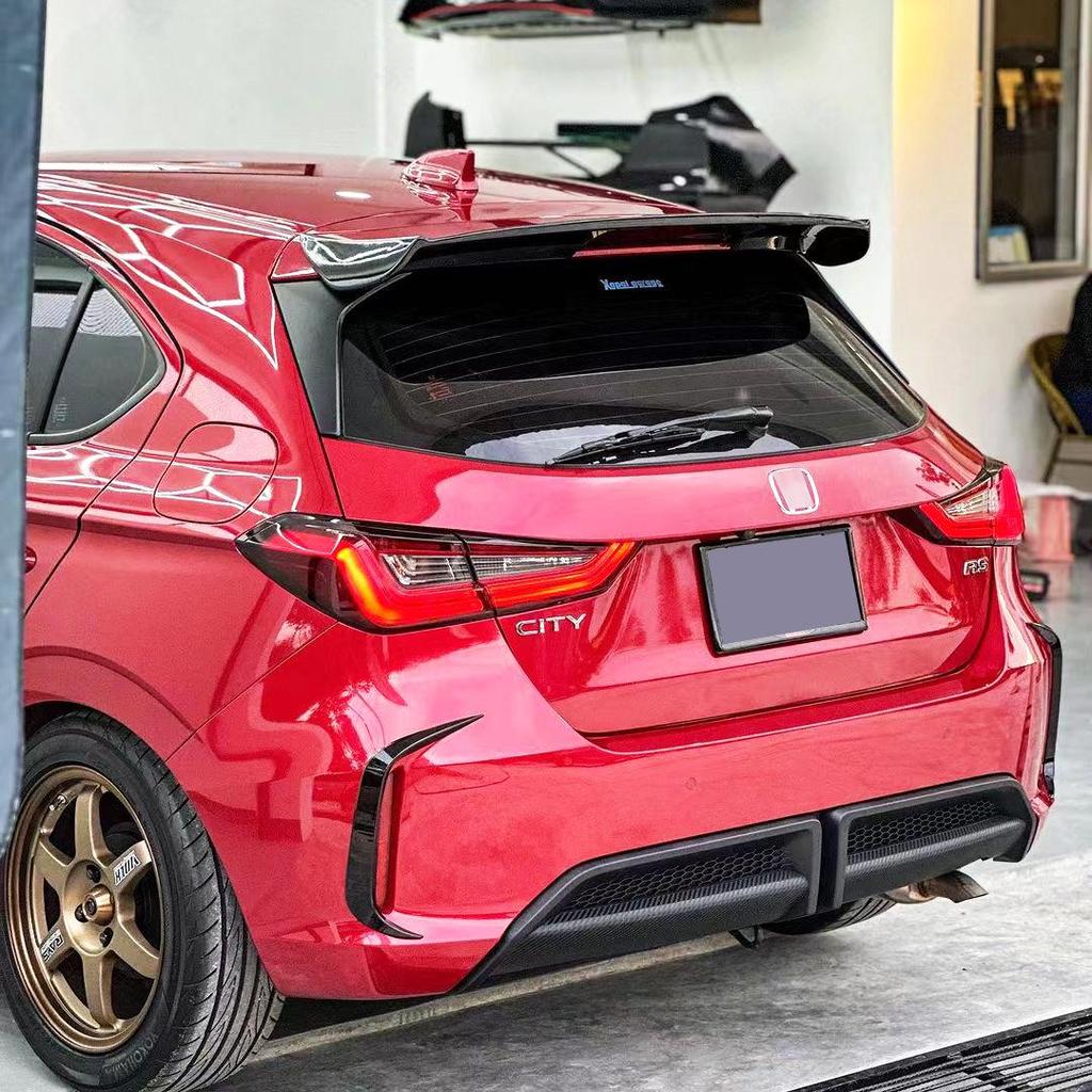 Compatible Rear Spoiler Side Skirts Kit for 20-25 Fit Hatchback C Style