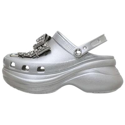 Comfortable Simple Hole Shoes Whale Women Footwear Silver 214117-040