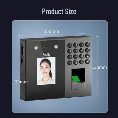 Realand Multi-Biometrische Zeiterfassungssystem ZD-F212S CN-Stecker (Adapter enthalten)