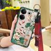 For Mom Chinese Style Phone Case For Tecno Camon20 Pro 5G/CK8n Fashion Wrist Strap Soft Case Phone Holder Dirt-resistant