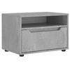 VidaXL Meuble TV VISNES gris béton 60x40x38 cm bois d'ingénierie, support TV, buffet TV, meuble multimédia, banc TV, meuble 4108290