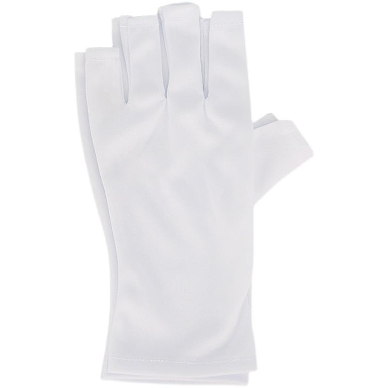UV Protection Phototherapy Gloves: Anti-Tanning, UV Block, White, 37cm