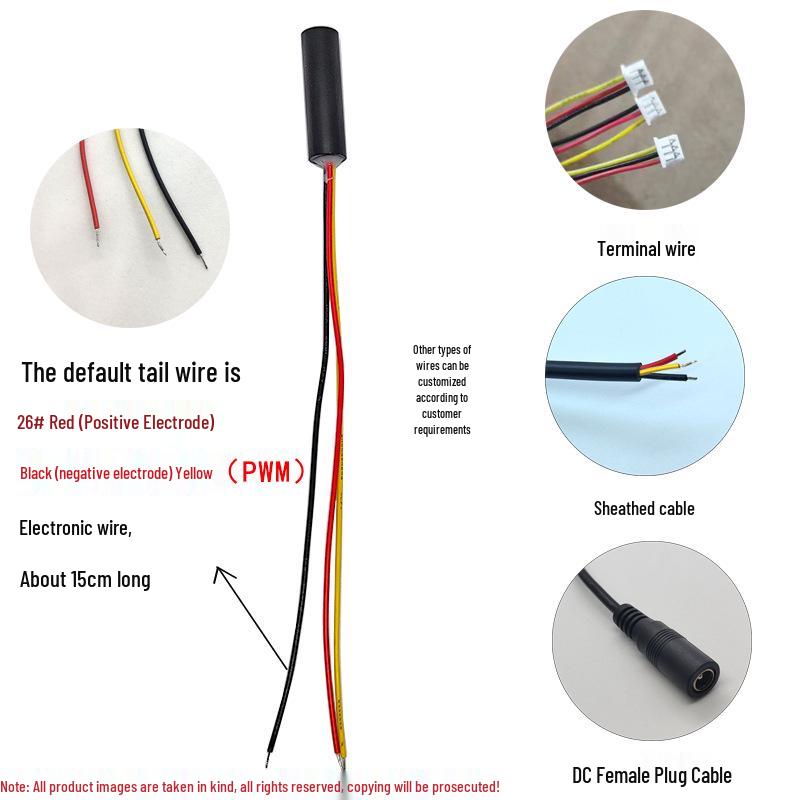 9x30mm 650nm 5mW Dot Point Red Laser Module with TTL Signal Modulation