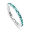[Takeda Jewelry] Paraiba Tourmaline Eternity Ring. This Rare Paraiba Tourmaline Embodies Powerful Energy. Its Beautiful Emerald Green Color, Reminisce