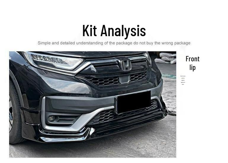 Black Warrior Kit: 21-22 CRV Sport Bumper, Side Skirts, Front Lip, Rear Bumper
