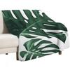 Tropical Monstera Finesse 1 minimal decor art Throw Blanket Ultra Soft Flannel Fleece Blanket for All Seasons