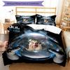 3pcs Jul Fait d'or pattern bedding set duvet cover set includes duvet cover &pillowcases, perfect all season bedroom decoration & gift