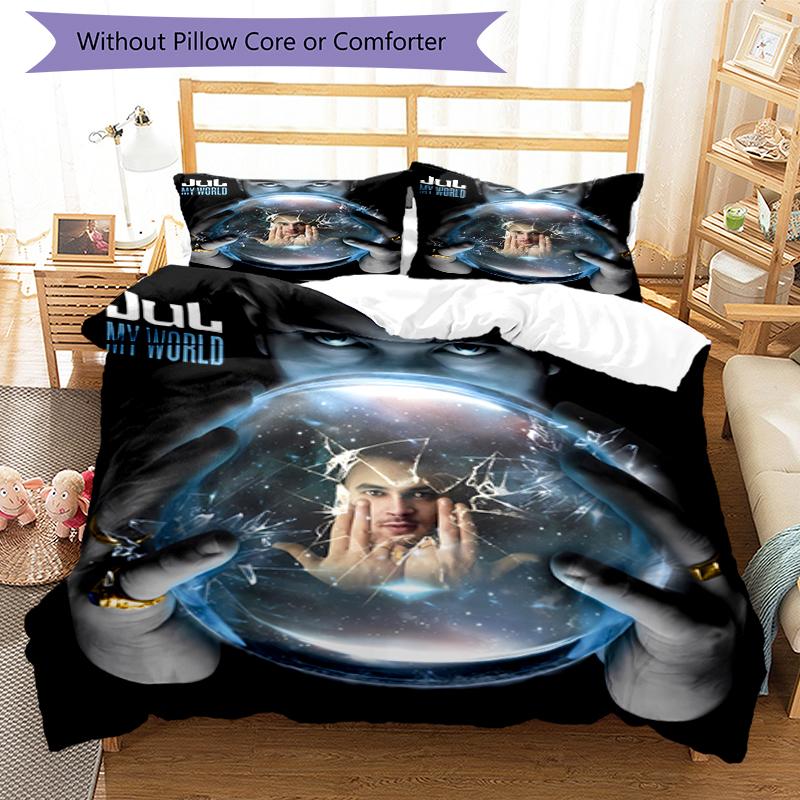 3pcs Jul Fait d'or pattern bedding set duvet cover set includes duvet cover &pillowcases, perfect all season bedroom decoration & gift