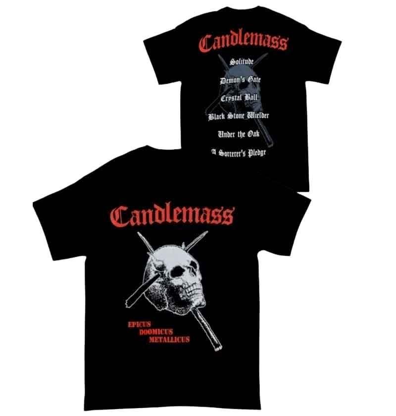 New Authentic Candlemass Epicus Doomicus Metallicus Heavy Metal Band Black Shirt Unisex T-Shirt S