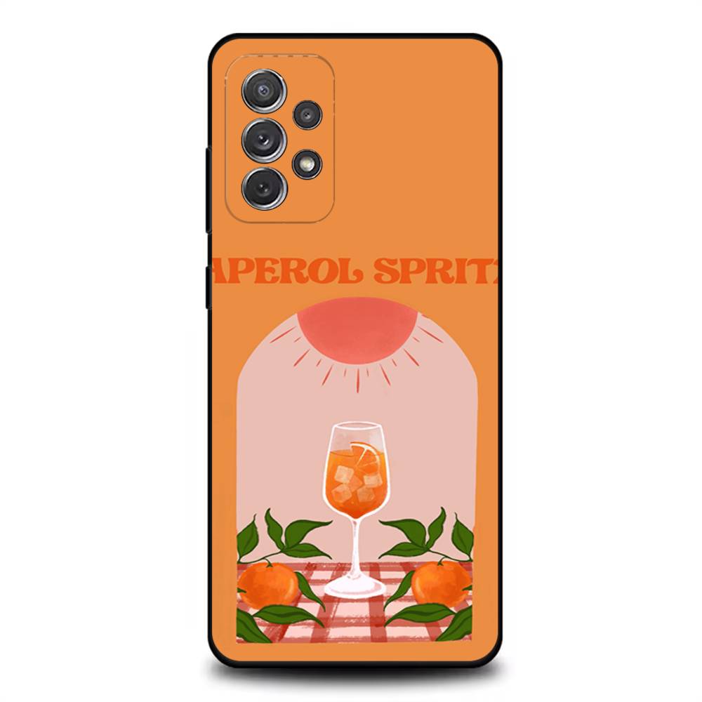 

Aperol Funny Spritz Phone Case For Samsung S 25,24,23,22,30,21,10,9,Ultra,Plus,Lite,FE,4,5G Black Soft Case SamsungS9