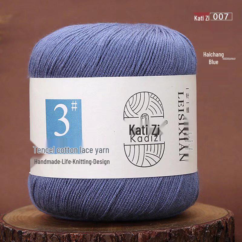 Mercerized Cotton Lace Yarn No. 3: DIY Hand-Knitted Crochet for Children - Spring/Summer Sweater & Coat - Free Shipping