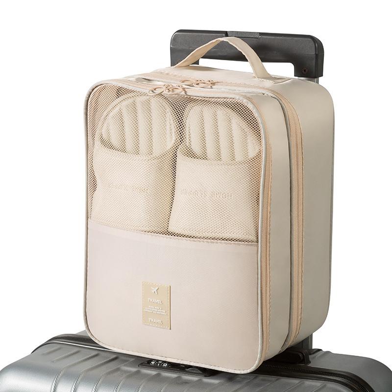 Portable Shoe Storage Bag for Travel Dustproof Shoe Organizer with Japanese Style