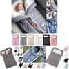 Newborn Baby Winter Wrap Warm Swaddle Blanket Knit Sleep Bag Sack Wrap Stroller