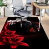 1pc Panther Flowers Carpet Anti Slip Polyester Floor Mat for office,Bedroom