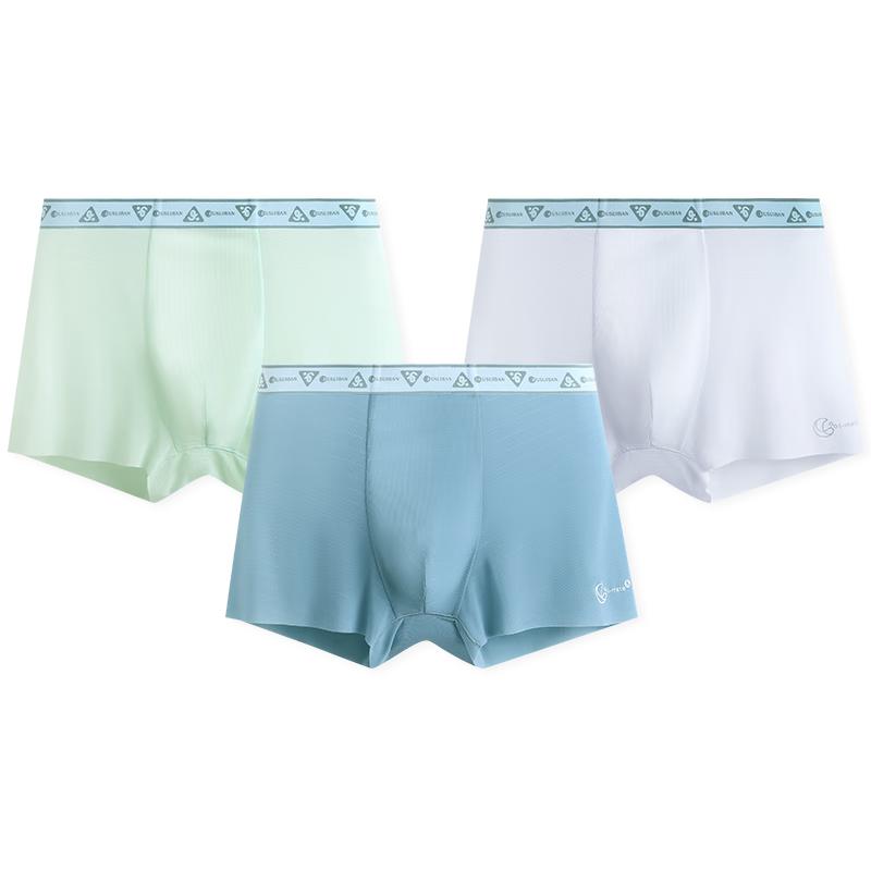 Jiusuiban Boys  Thin Breathable 7A Antibacterial Boxer Briefs - 3-Pack 130