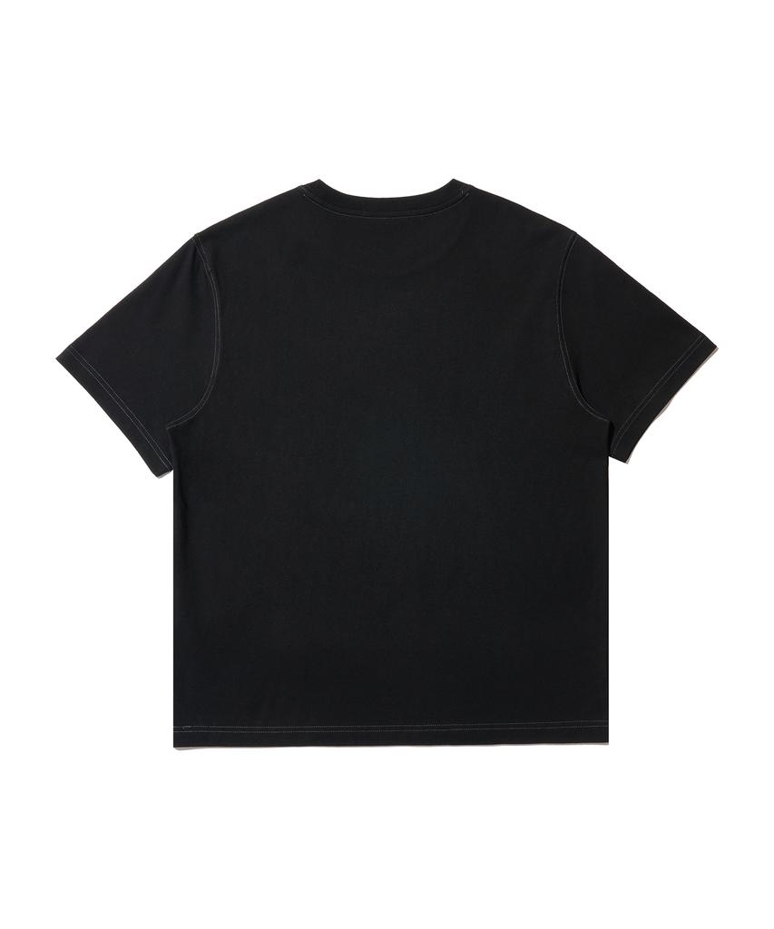 Nontaib Semi Overfit Symbol Comfy T-Shirt (Black)