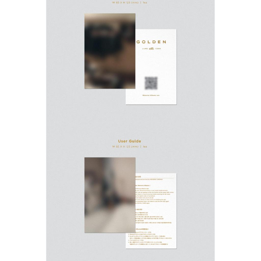 BTS Jung Kook (JK) Album solo - D'OR (Albums Weverse Ver.)