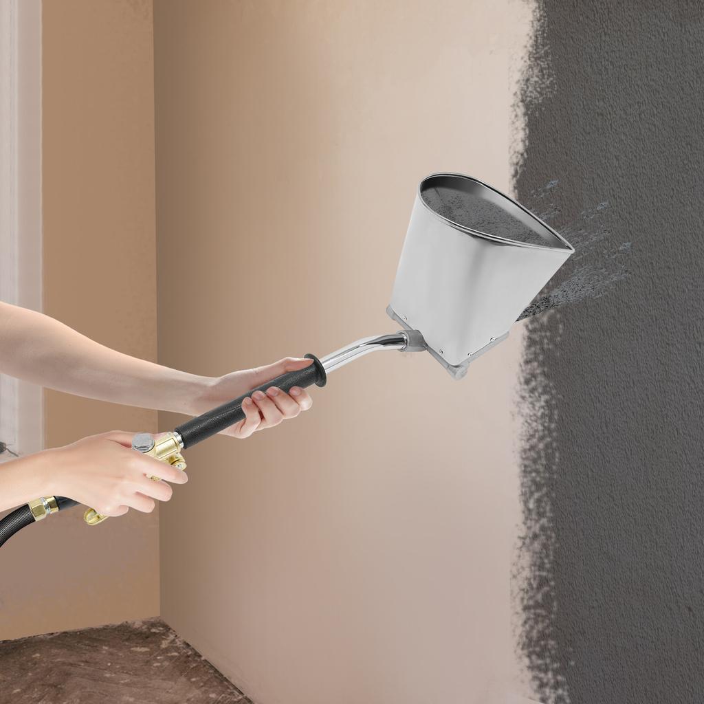 Bymaocar 4-Nozzle Cement Mortar Spray Guns, 1.32gal Capacity Wall Concrete Joint Filling Tool for Decoration Industry & Factory