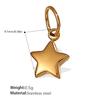 Sun Moon Stainless Steel Gold Plated Pendant Jewelry Versatile Pendant Necklace Women