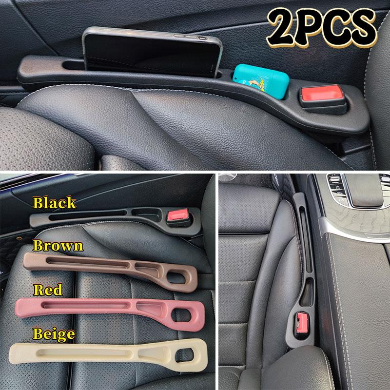 1 Paar Universal-Autositzlücken-Steckleiste, Seitennaht-Autolückenfüller, auslaufsicherer Sitzlücken-Aufbewahrungs-Organizer, Innendekoration