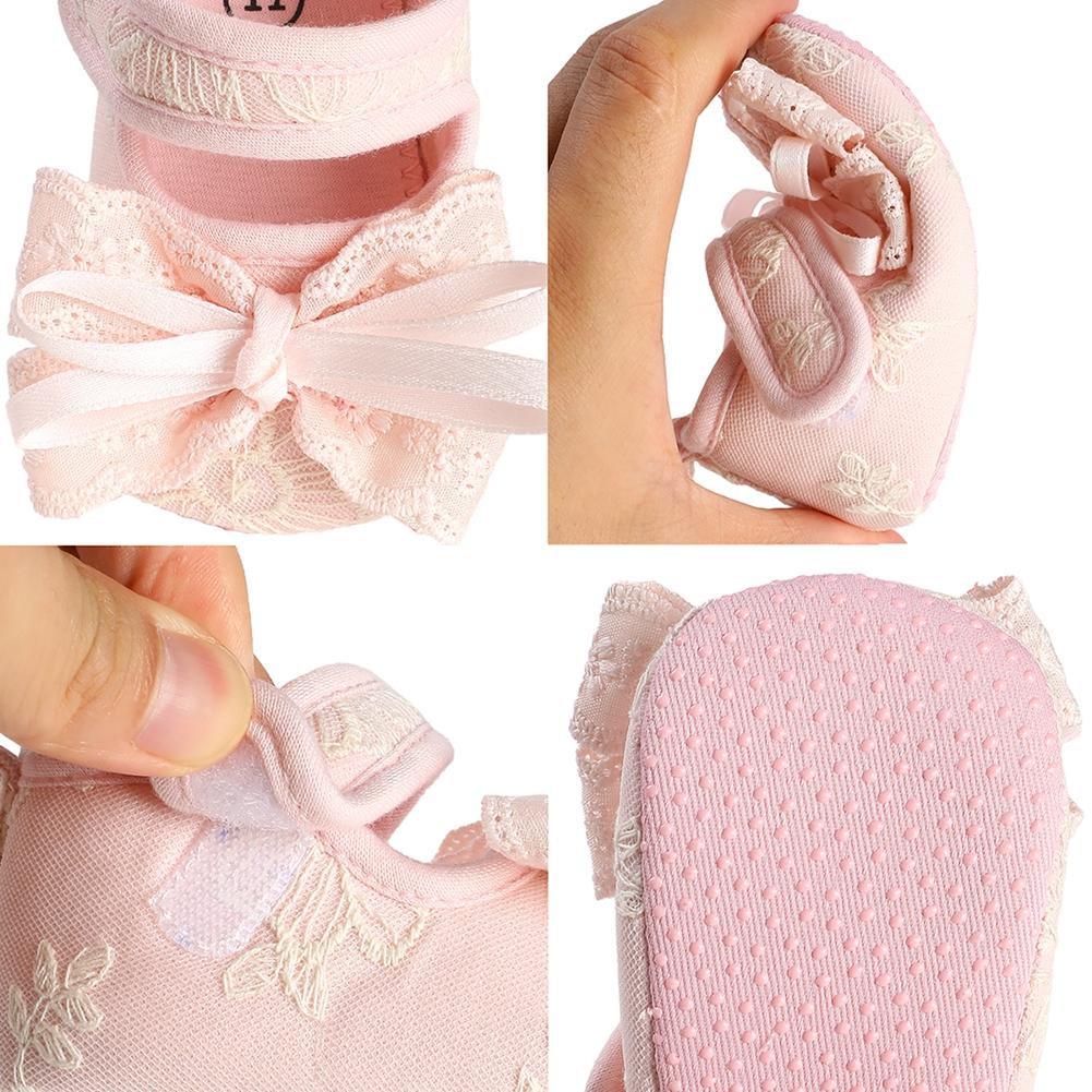 Infant Baby Bow Shoes Flat Non-slip First Walking Shoes Princess Shoes