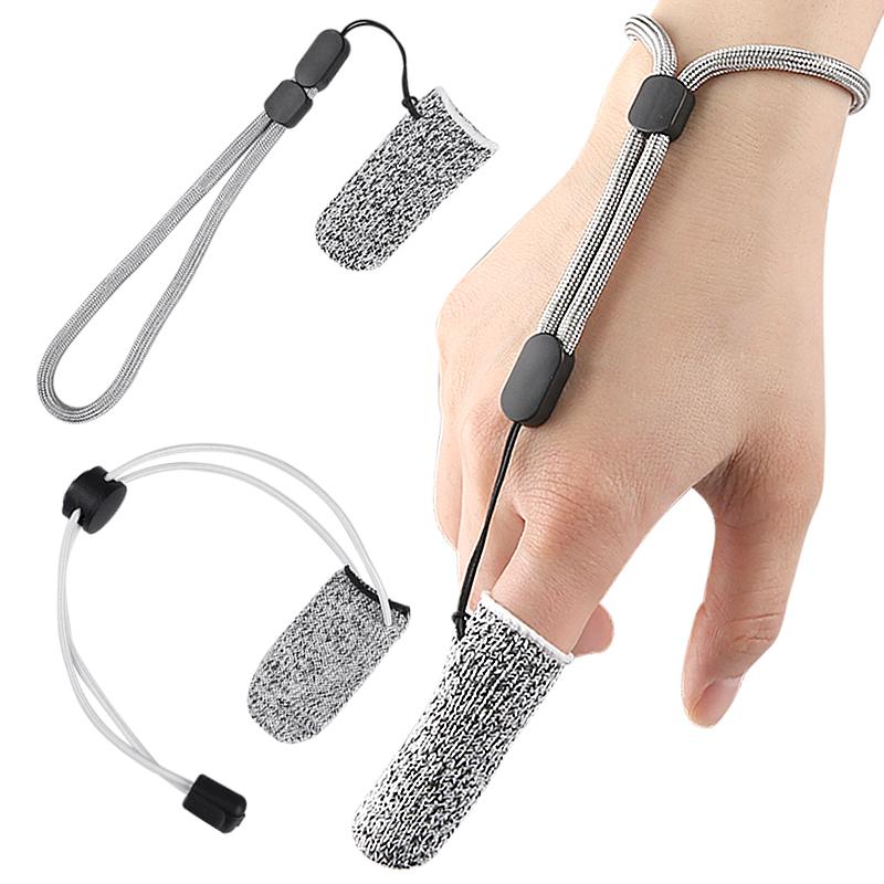 Cut-Resistant Finger Cots One-Finger Gloves PC Material Wear-Resistant Anti-Cut Line-Control Outdoor Fishing Gloves