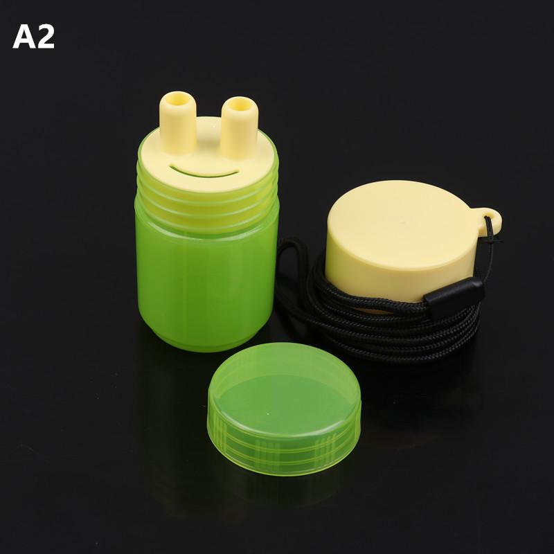 Herbal Inhalant Inhaler Accessory Two Nostrils Sticks Inhaler Tubes Cap Portable Reusable Nasal Inhaler Nasal Suction Cap Bottle