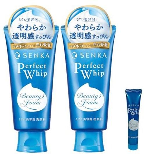 SENKA Perfect Whip Facial Cleansing Foam 120g2 + bonus texture pores dirt dead skin moisture roughness ladies men