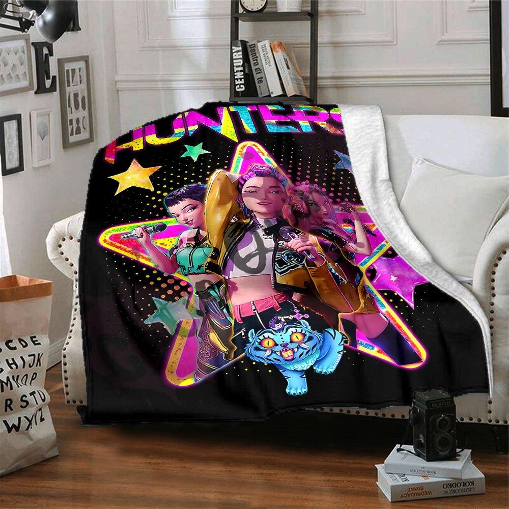 1pc Hunter X (4) Blanket Soft Warm Throw for Home, Office, Travel All Season Cozy Bedding Gift, Office Cozy AccessoryB04