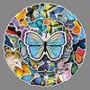58 Cartoon Colorful Butterfly Insect Creative Suitcase Scooter Car Computer Waterproof Decorative Stickers
