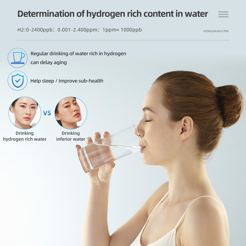 Rich Hydrogen Tester 2 In 1 H2 Rich Hydrogen Temp Meter Accuracy 0.01 Water Quality Tester Rich Hydrogen Test Pen For Pool