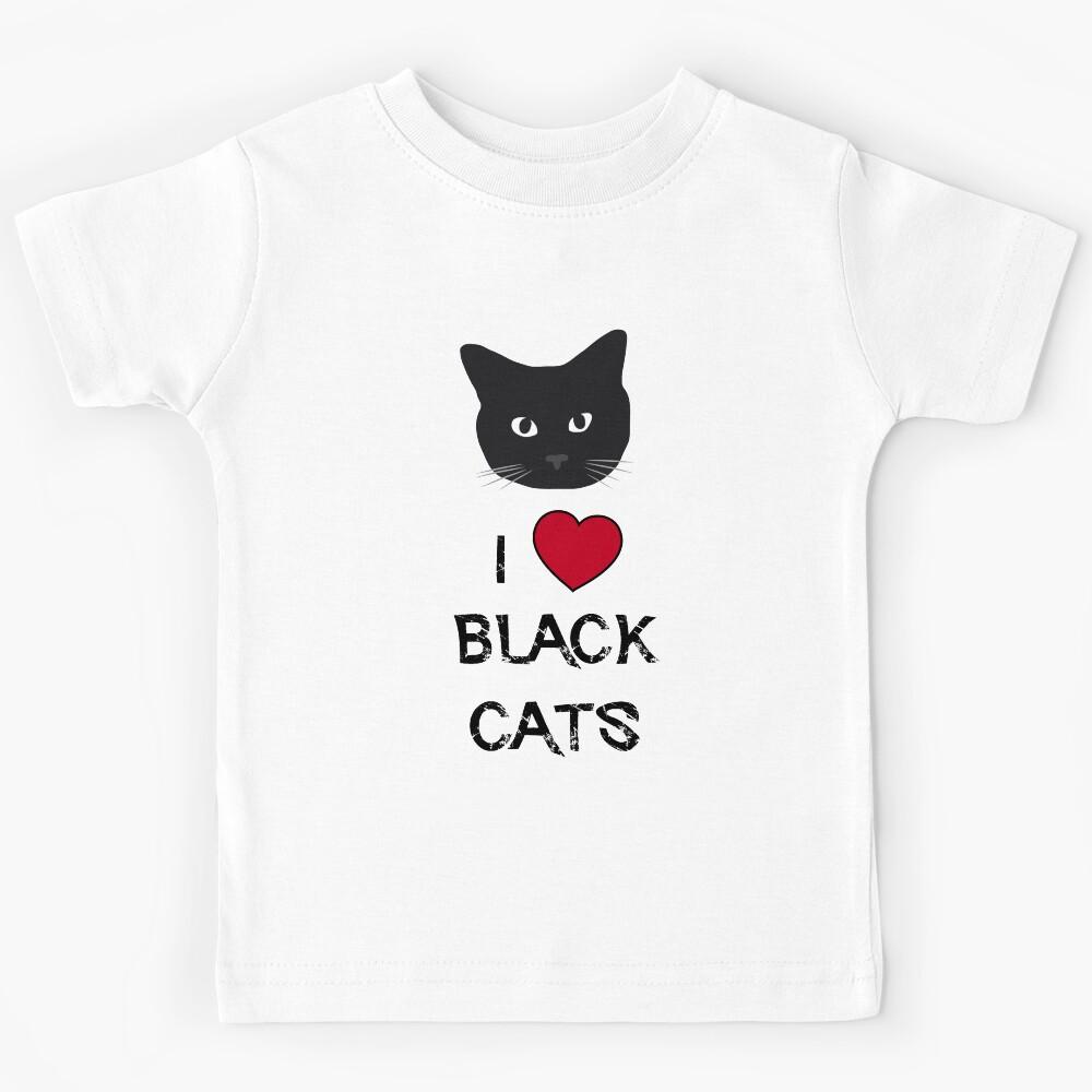 I love black cats Kids T-Shirt 110