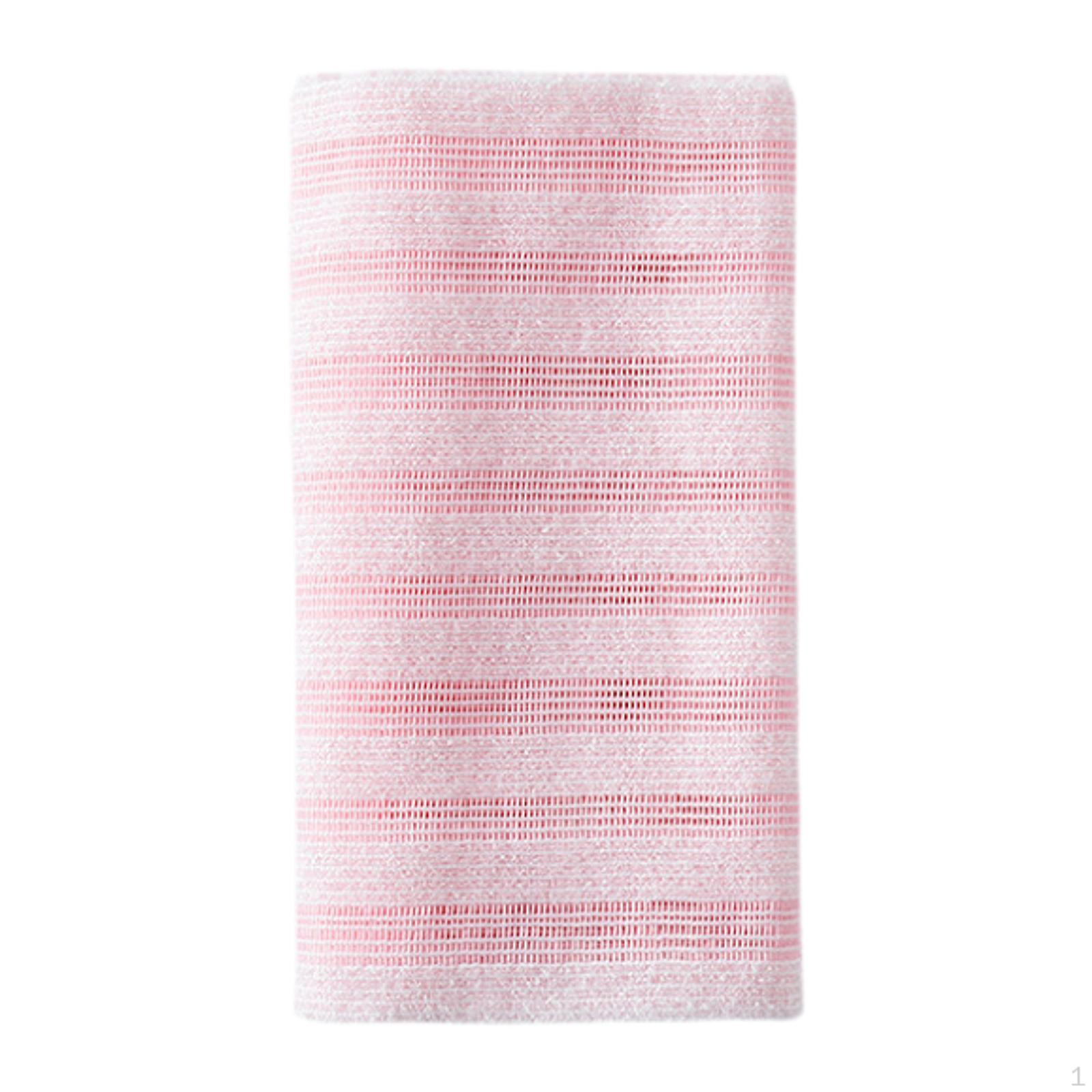 

Отшелушивающая мочалка для спины, длинное полотенце для душа, прочные аксессуары для купания, скраб для тела Pink