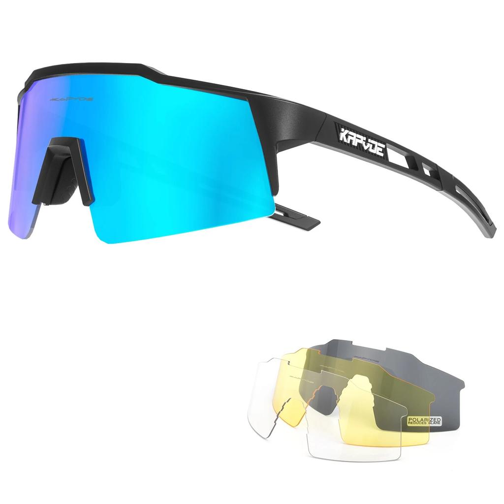 Kapvoe Cycling Glasses Polarized MTB Road Bike Glasses UV400 Protection Sunglasses Ultra Light Sport Eyewear Equipment7