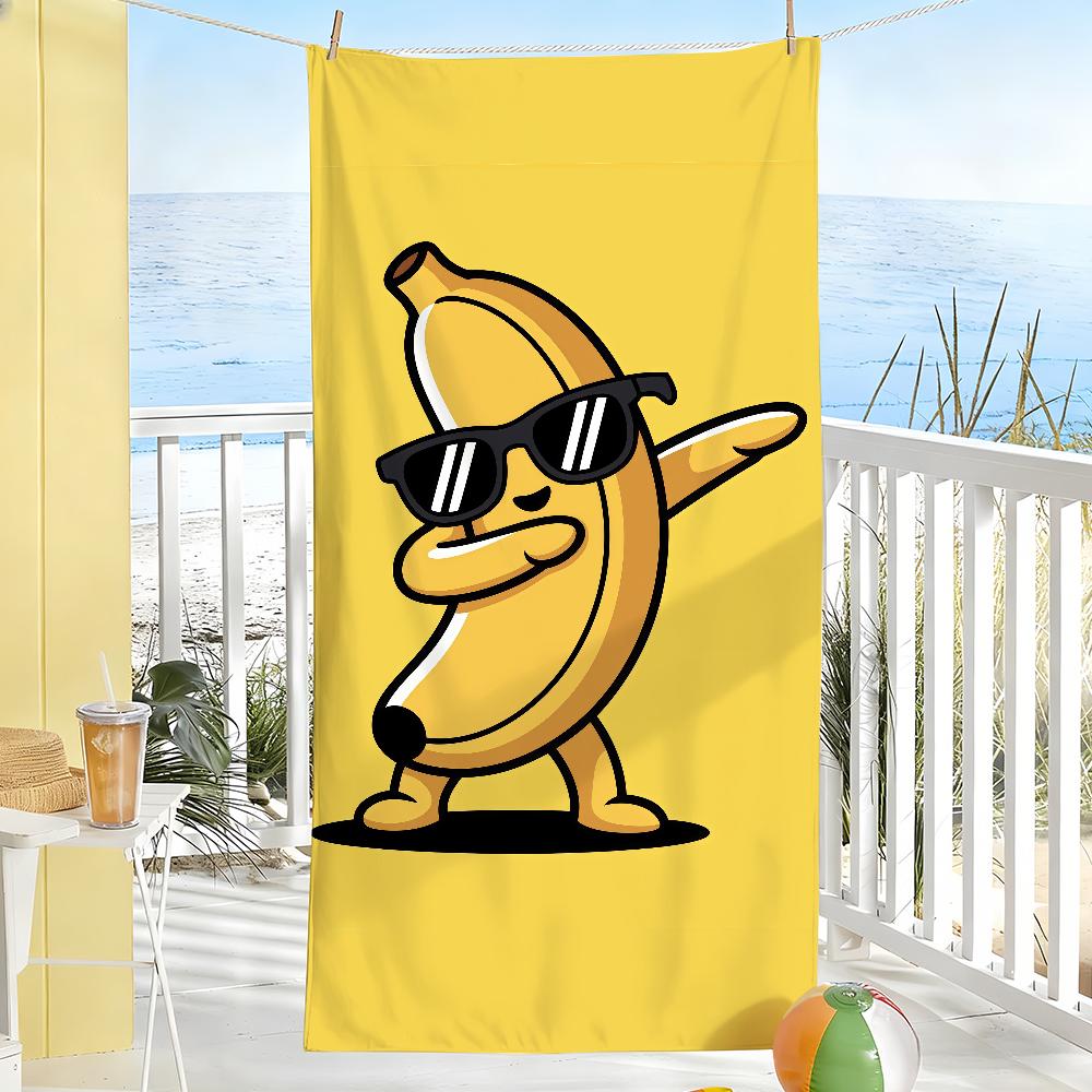Cool Banana Towel For Swim Yoga Gym Quick Drying Soft and skin-friendly Beach Towels All-Season