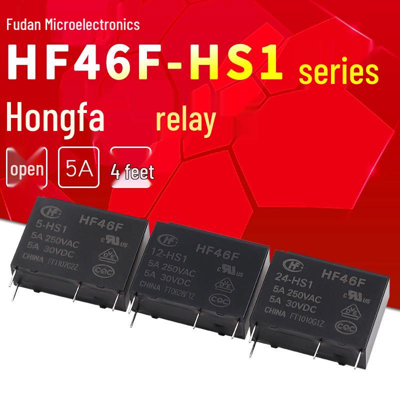 HF46F Series Relays (005-HS1, 012-HS1, 024-HS1) by Hongfa