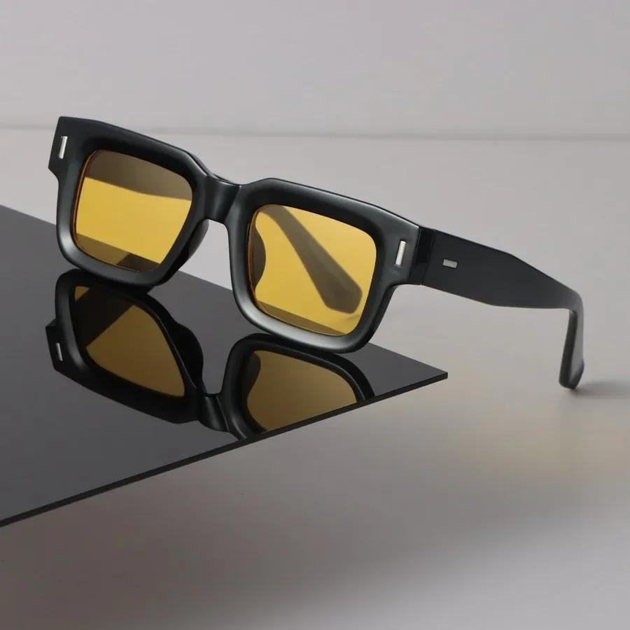 Designer Square Sunglasses Women Men Candy Color Retro Black Sun Glasses Luxury Personality Eyewear Mirror Brand